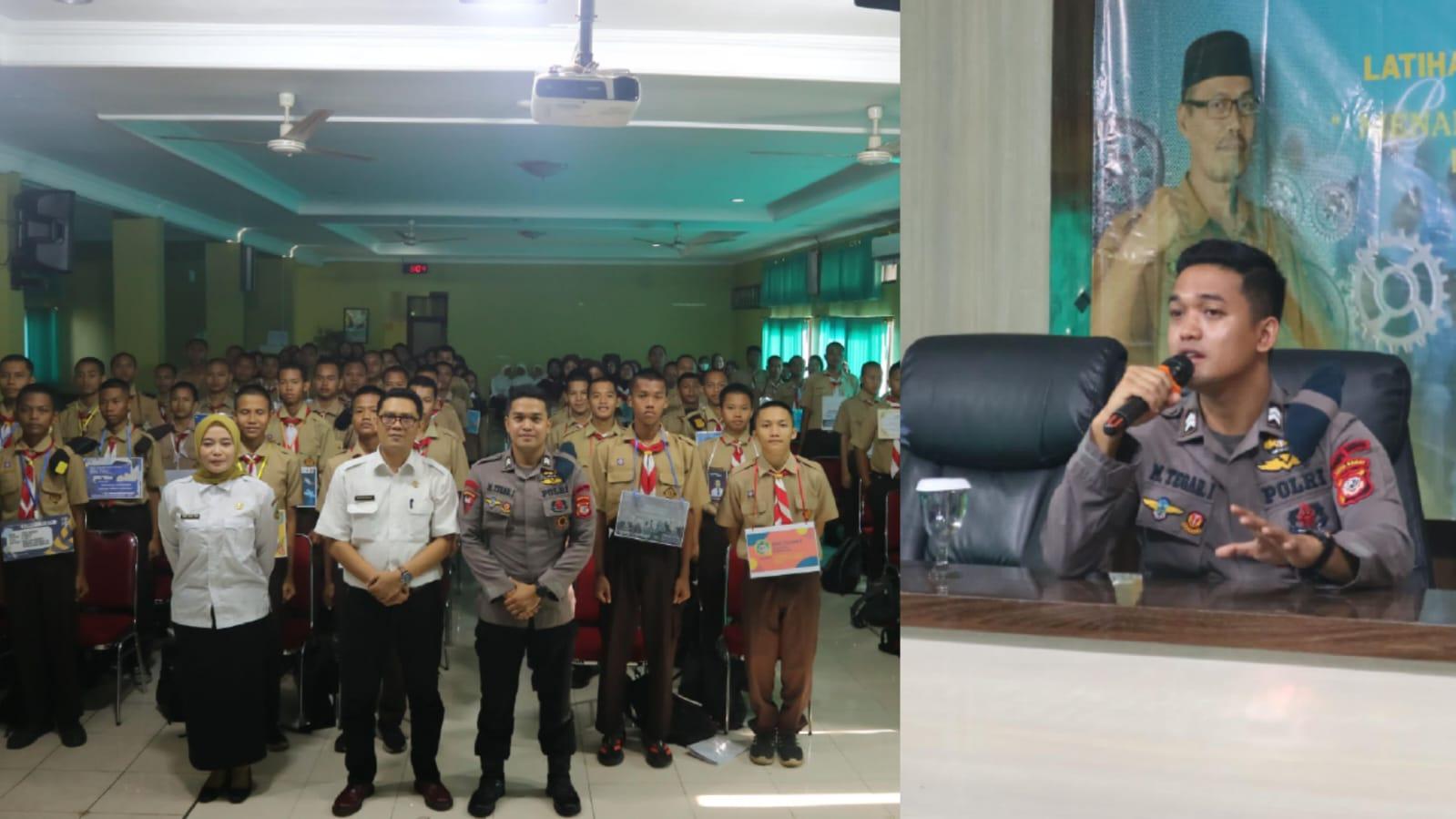 Tanamkan Karakter dan Kesadaran Hukum, Batalyon D Pelopor Satbrimob Polda Jabar Berikan Pembekalan LDKS di SMKN 2 Tasikmalaya