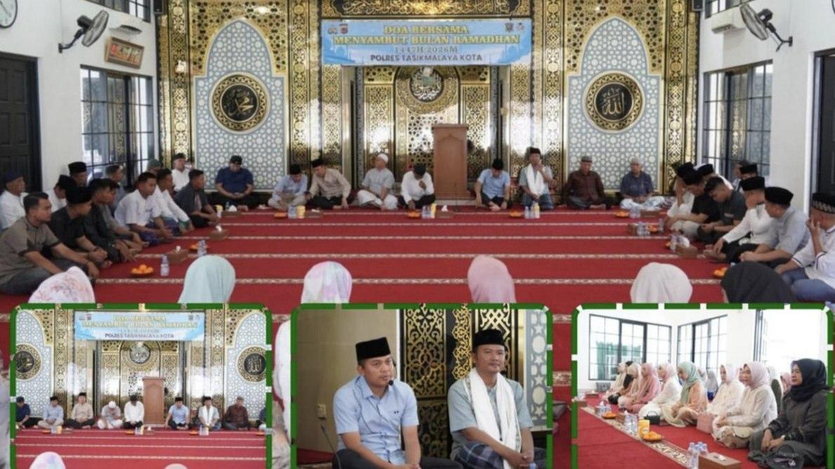 Sambut Ramadan 1447 H, Polres Tasikmalaya Kota Gelar Doa Bersama