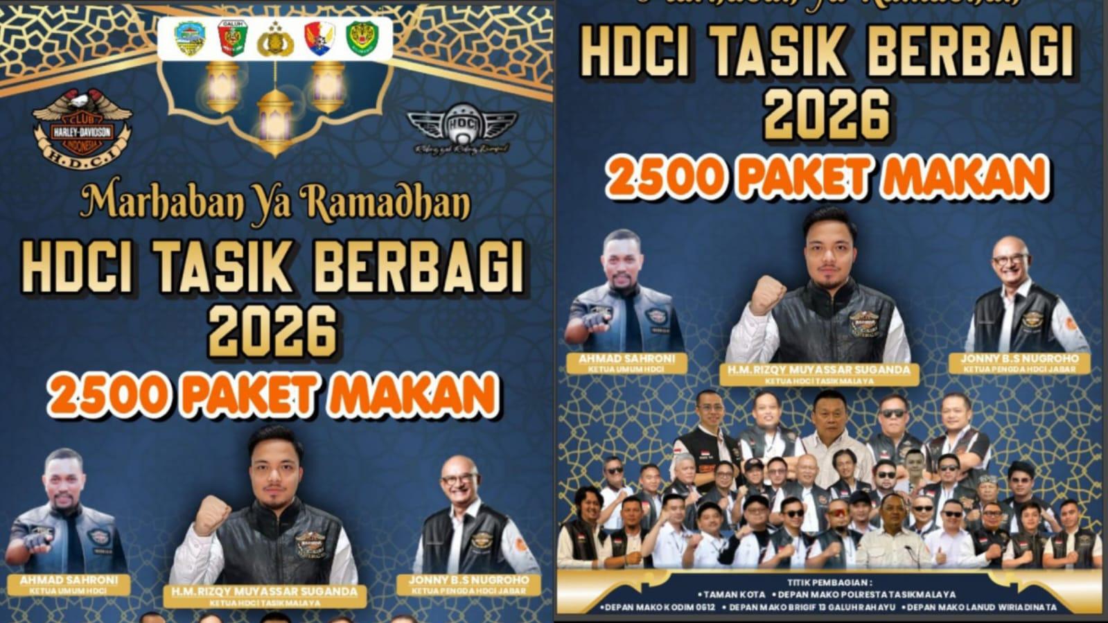 HDCI Tasikmalaya Siapkan 2.500 Paket Makanan untuk Berbagi Berkah di Bulan Ramadan