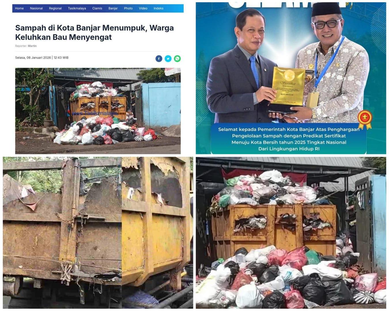 Sabet Penghargaan Nasional Pengelolaan Sampah, Pemkot Banjar Diingatkan Realitas Kontainer Rusak