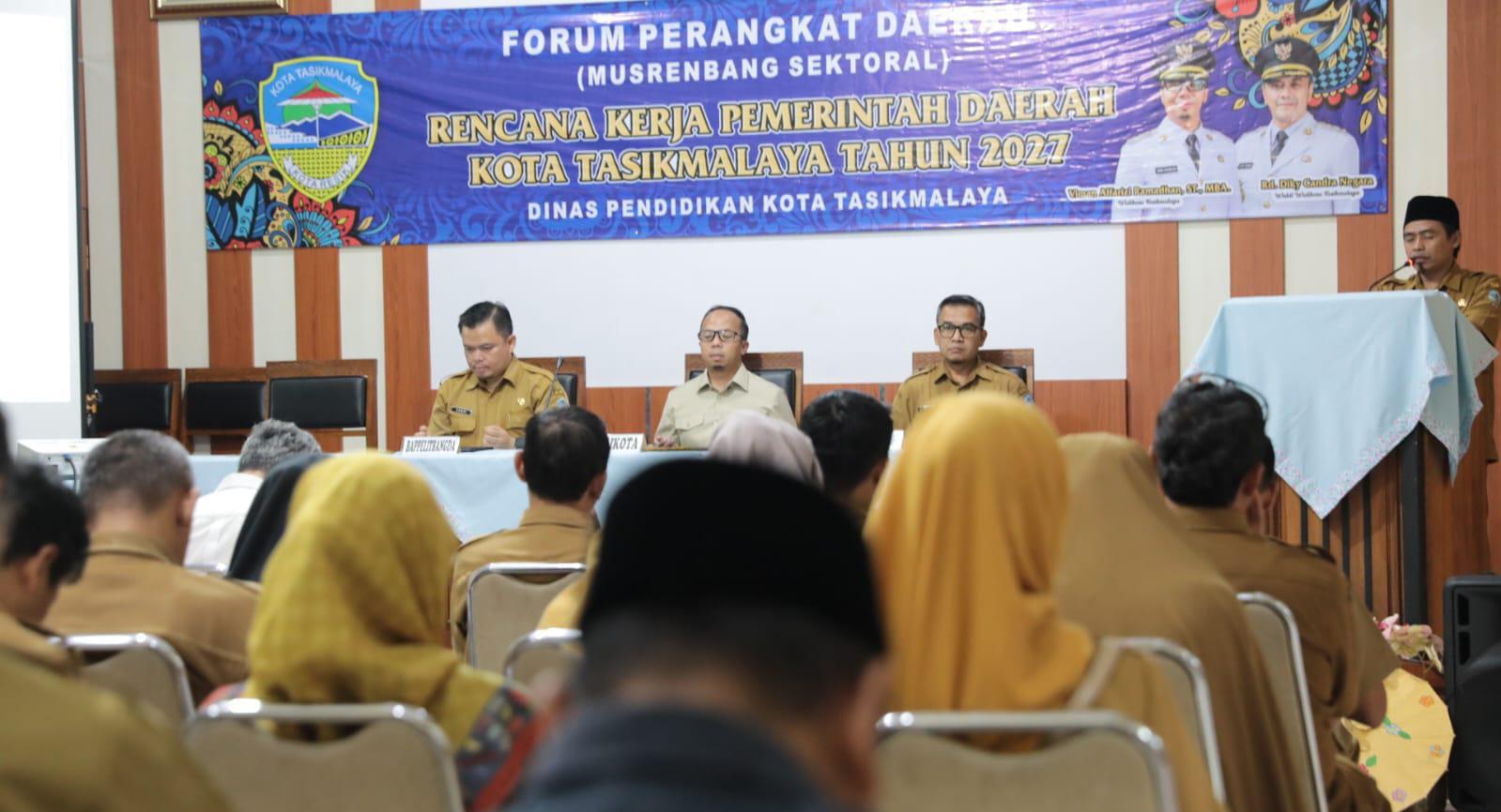Wali Kota Tasikmalaya Buka Musrenbang Disdik RKPD 2027, Prioritaskan Penguatan Kurikulum dan Revitalisasi Infrastruktur