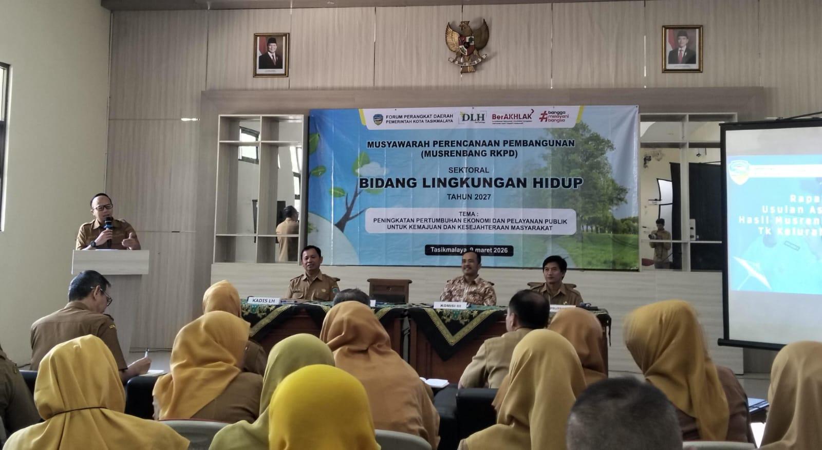 Buka Musrenbang DLH Kota Tasikmalaya, Viman Alfarizi Targetkan Penurunan Emisi dan Penguatan Pengelolaan Sampah di 2027