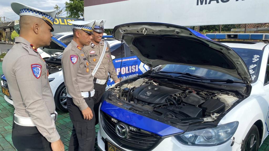 Jelang Operasi Ketupat Lodaya 2026, Satlantas Polres Tasikmalaya Kota Periksa Kendaraan Dinas