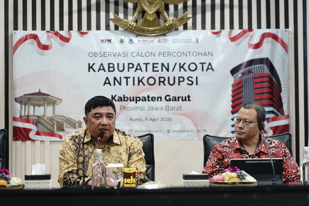 Garut Masuk Kandidat Kabupaten Antikorupsi 2026, KPK Lakukan Observasi Awal