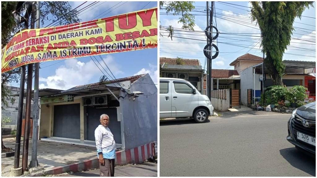 Sempat Heboh, Spanduk Tuyul Dilarang Beraksi di Cipedes Kini Dicopot