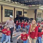 Seru dan Edukatif! Anak-anak TK Pertiwi Belajar Lalu Lintas Langsung di Polres Tasikmalaya Kota