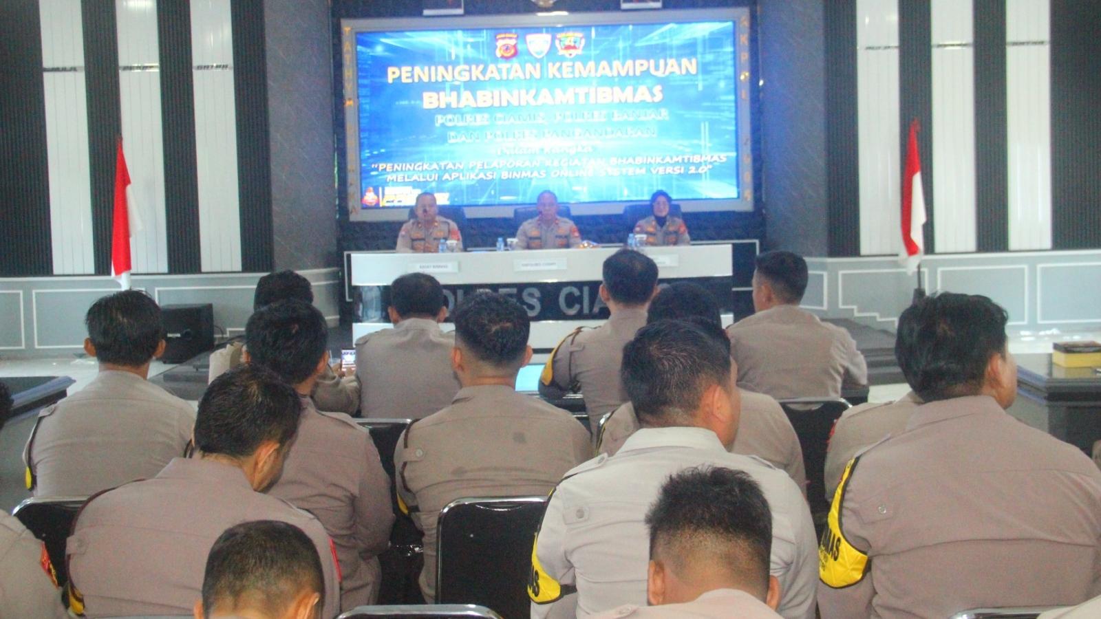 Tingkatkan Profesionalisme, Polres Ciamis Gelar Pelatihan Khusus Bhabinkamtibmas untuk Hadapi Dinamika Sosial