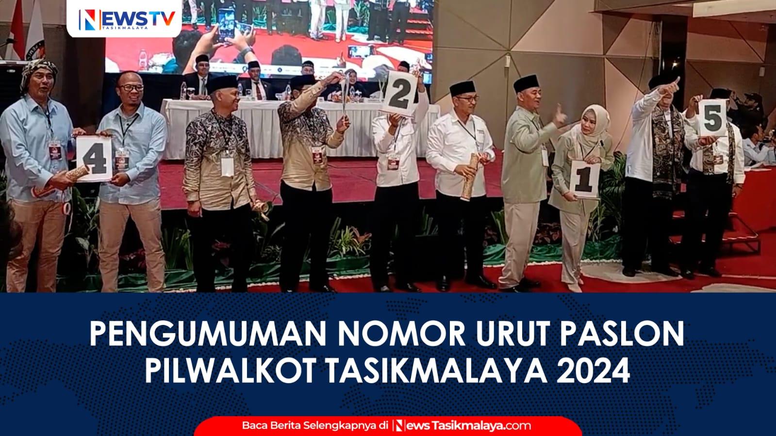 VIDEO: Inilah Daftar Nomor Urut Paslon Cawalkot dan Cawawalkot Tasikmalaya di Pilkada 2024