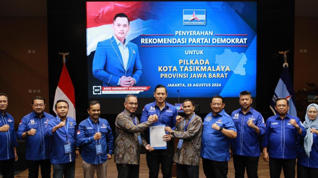 Ivan Dicksan-Dede Muharram Resmi Diusung Partai Demokrat untuk Pilkada Tasikmalaya 2024