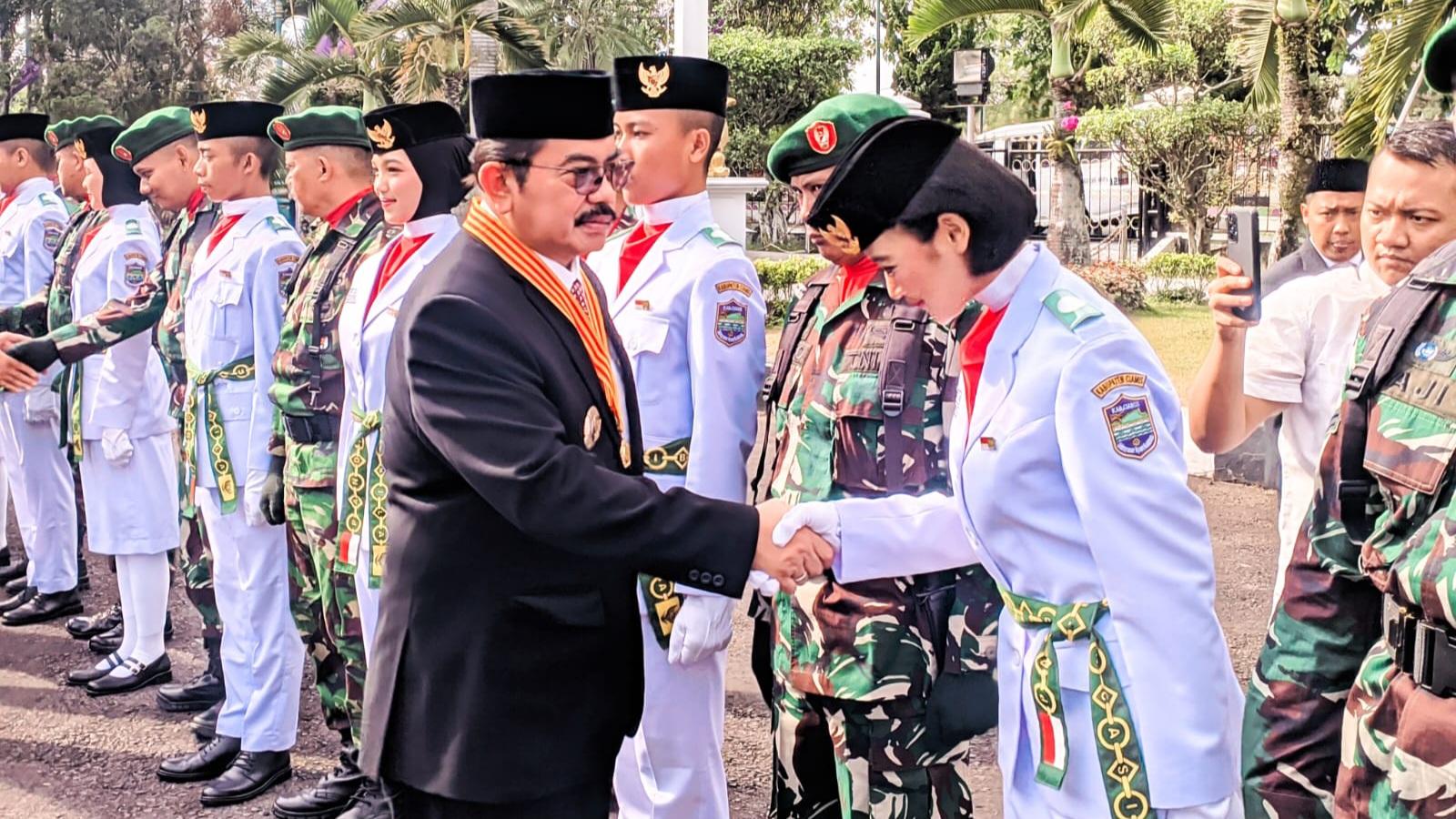 Jelang HUT ke-79 RI, 51 Anggota Paskibra Ciamis Resmi diKukuhkan