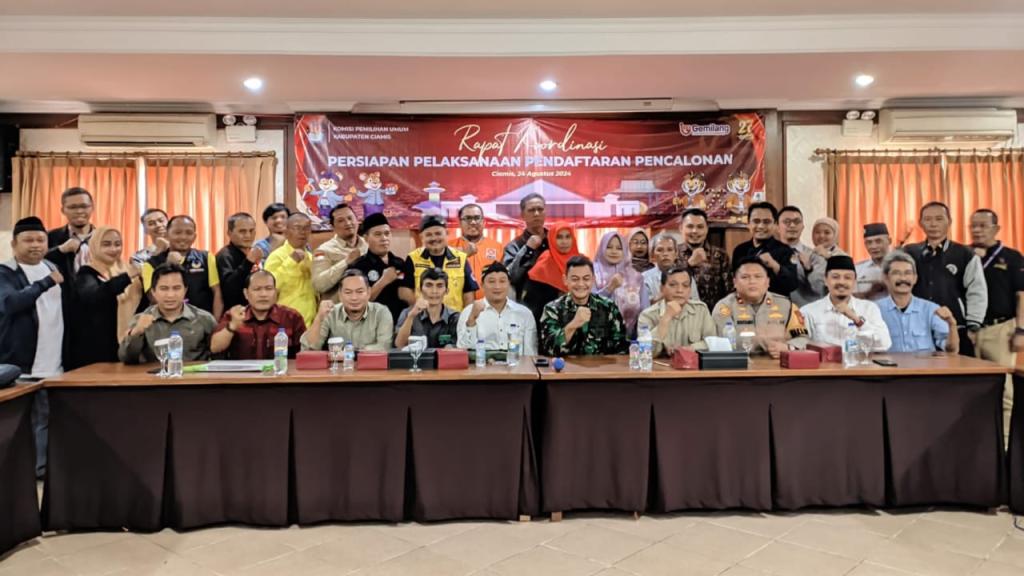 Jelang Pilkada 2024, KPU Ciamis Gelar Rakor Persiapan Pendaftaran Cabup dan Cawabup