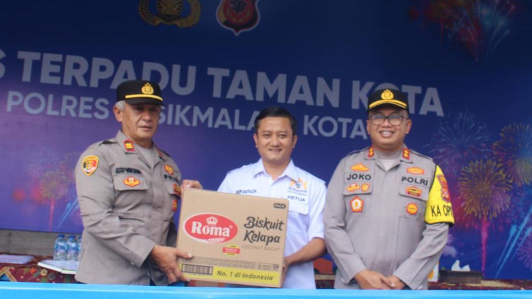 KADIN Jabar Salurkan Bantuan Logistik untuk Pengamanan Natal dan Tahun Baru 2025 di Tasikmalaya
