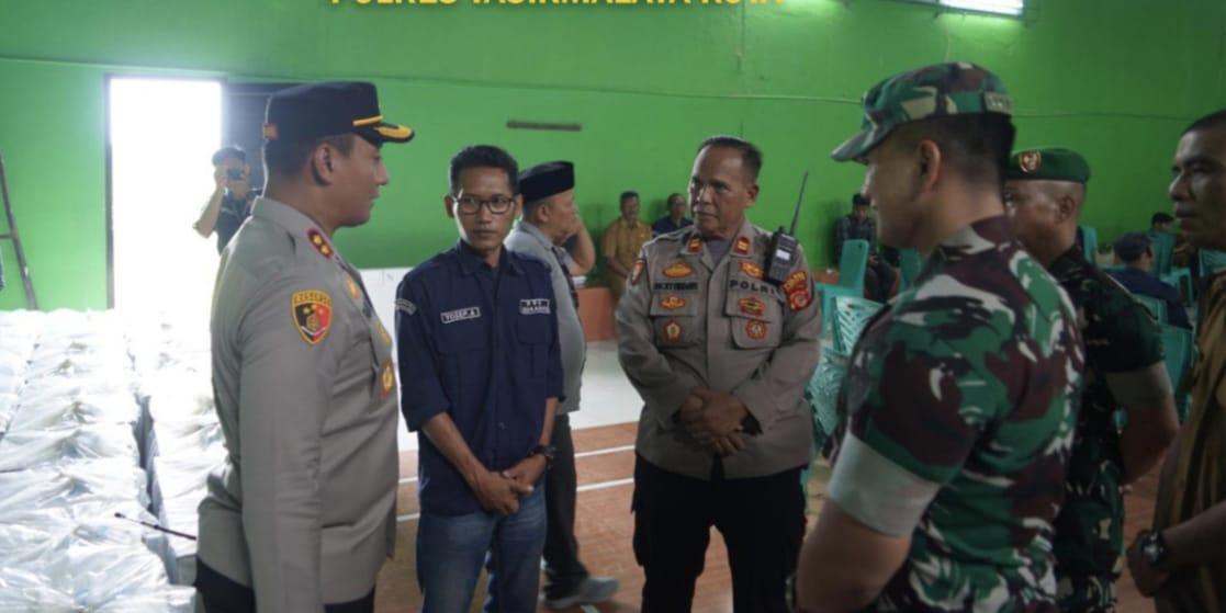 Kapolres dan Dandim Tinjau Langsung Rekapitulasi PSU Tasikmalaya di PPK Sukaratu, Tegaskan Pentingnya Transparansi dan Keamanan