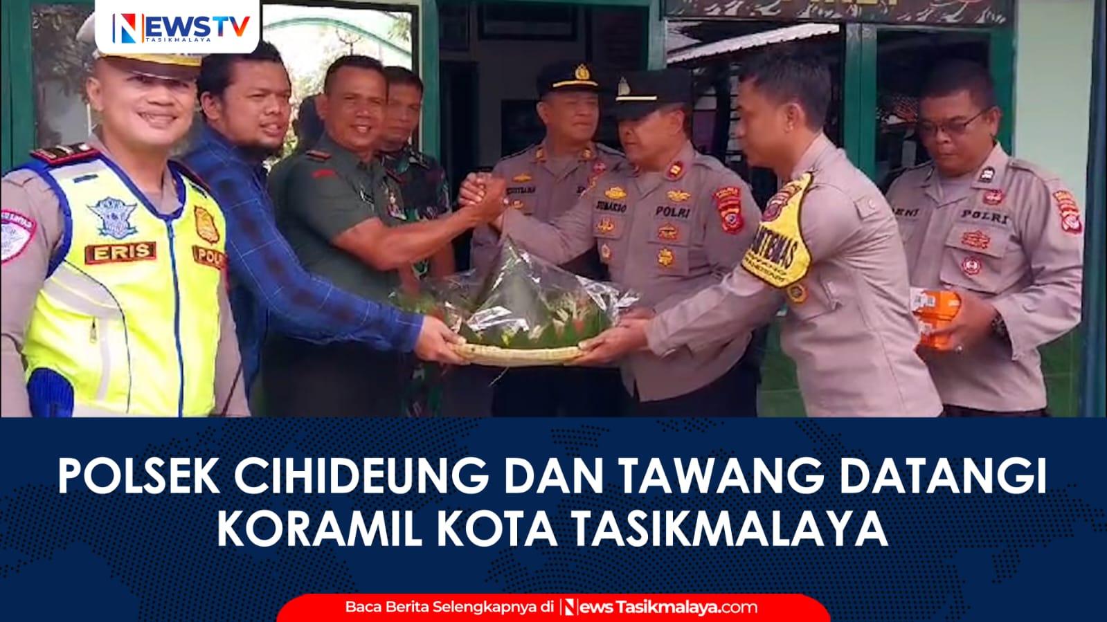VIDEO: Kapolsek Cihideung dan Tawang Beri Kejutan HUT ke-79 TNI, Bawa Kue Ulang Tahun dan Nasi Tumpeng ke Koramil Kota Tasikmalaya