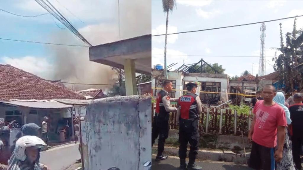 Kebakaran Rumah di Gunungcihcir Tasikmalaya, Gegara Percikan Api dari Mobil