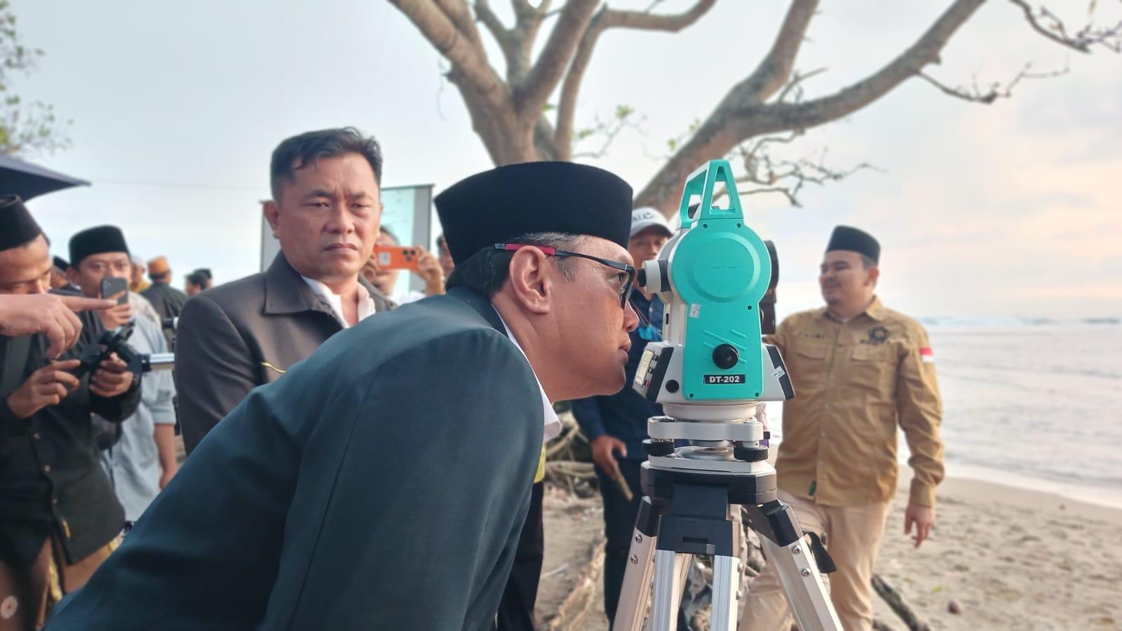 Kemenag Kabupaten Tasikmalaya Bersama BHRD Gelar Pemantauan Hilal Awal Ramadan 1446 H di Pantai Sindangkerta, Ini Hasilnya