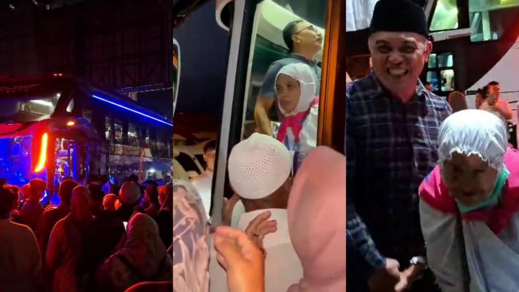 Kepulangan Jamaah Haji Asal Kabupaten Tasikmalaya Disambut Haru Keluarga