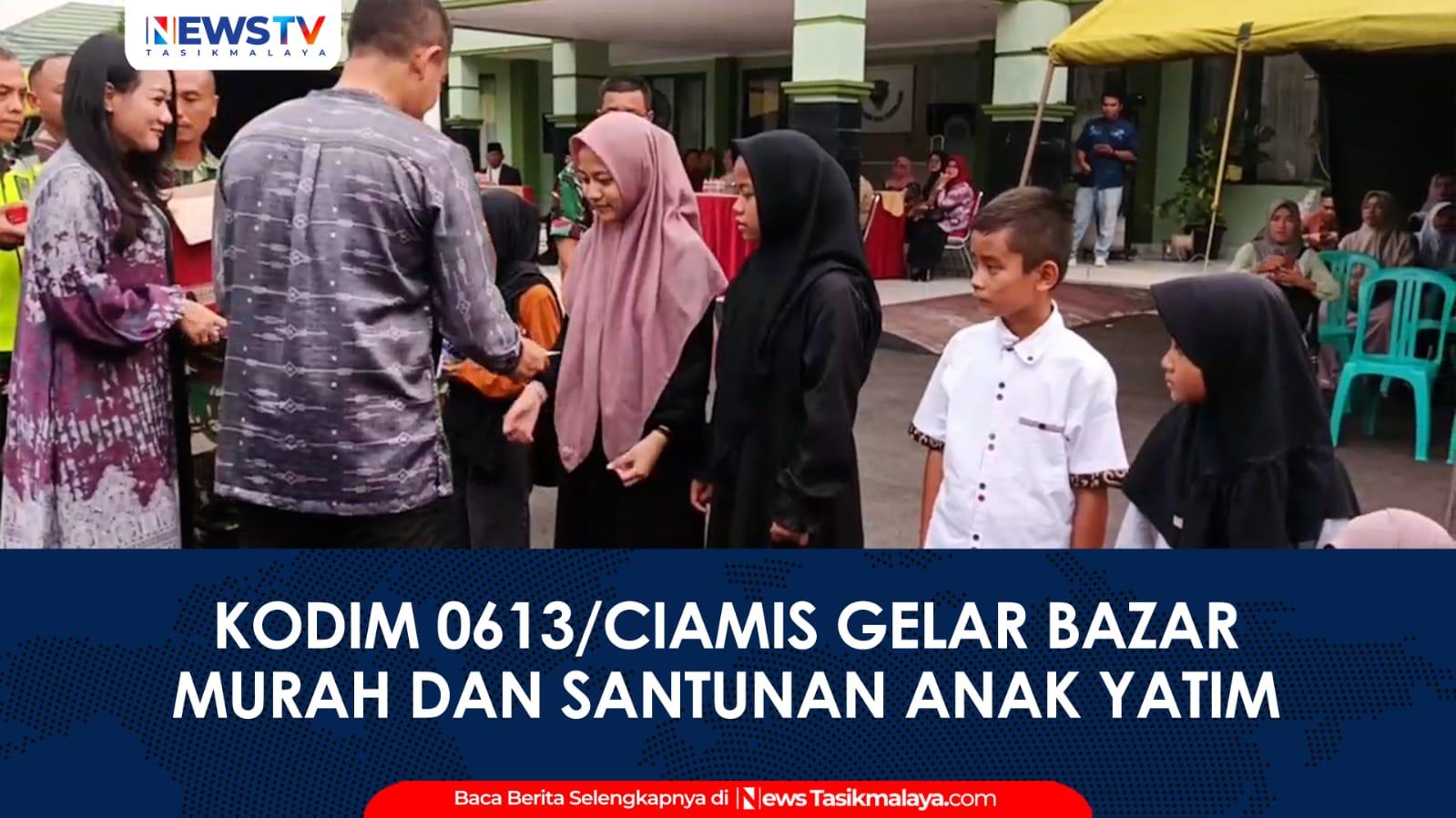 VIDEO: Kodim 0613 Ciamis Gelar Bazar Murah Ramadan, Ringankan Beban Masyarakat Jelang Idul Fitri