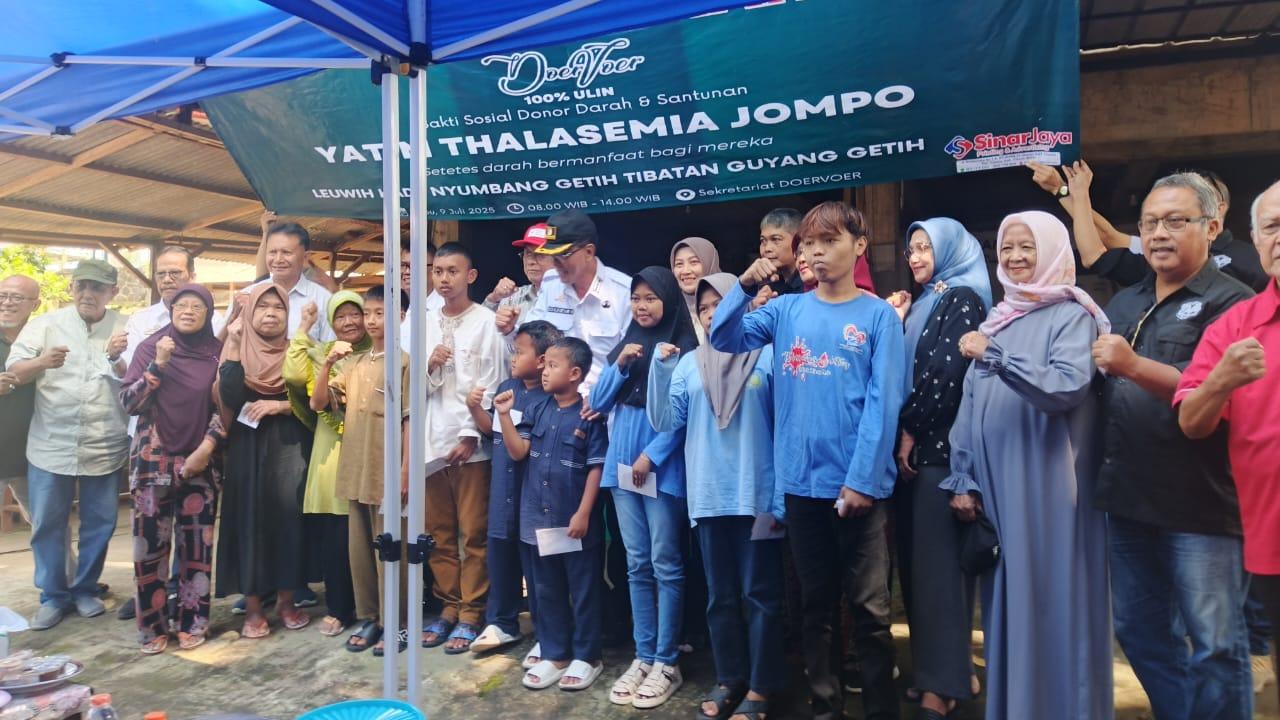 Komunitas Doervoer Gelar Aksi Sosial Donor Darah, Santunan Anak Yatim, lansia serta Penderita Thalasemia