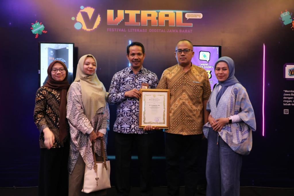 Kota Tasikmalaya Raih Penghargaan Kategori Konten Literasi Digital Teraktif di Jabar