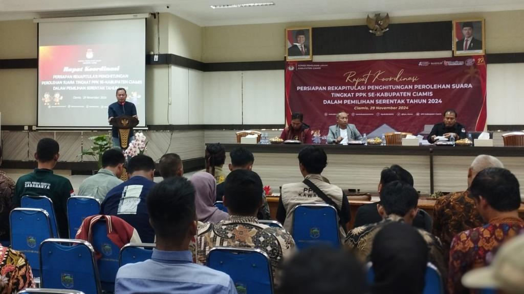 KPU Ciamis Targetkan Rekapitulasi Suara Pilkada 2024 Lancar dan Tepat Waktu