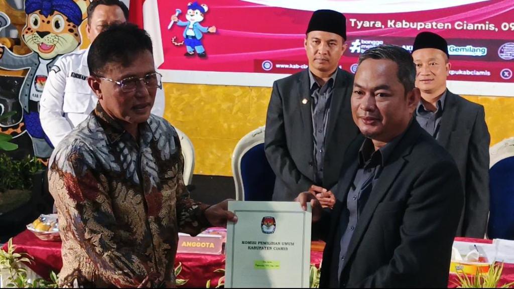 KPU Ciamis Tetapkan Herdiat Sunarya sebagai Bupati Terpilih, Pj Bupati Apresiasi Kelancaran Pilkada
