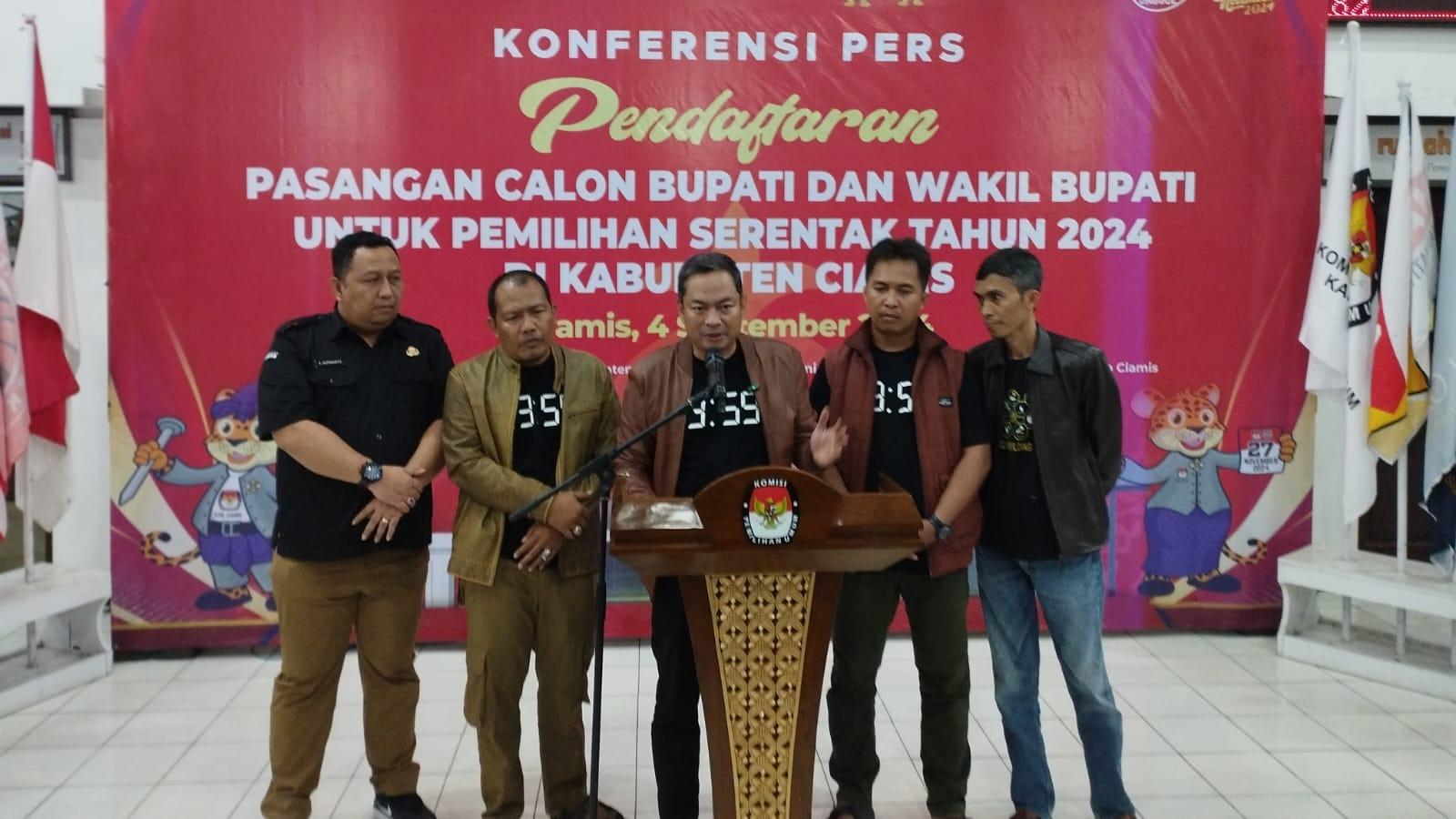 KPU Ciamis Tetapkan Pilkada 2024 Hanya Diikuti Satu Pasangan Calon Bupati dan Wabup