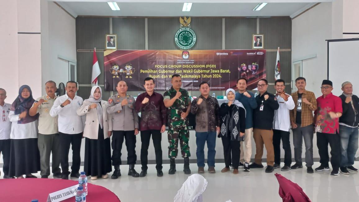 KPU Kabupaten Tasikmalaya Gelar FGD Evaluasi Pemilu 2024