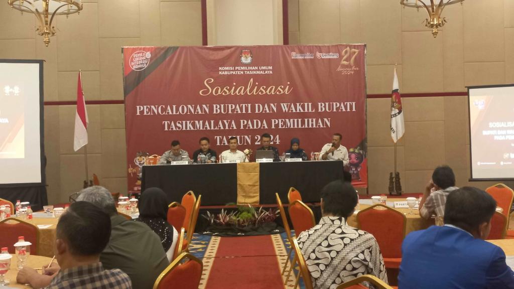 KPU Kabupaten Tasikmalaya Gelar Sosialisasi Pencalonan Bupati dan Wakil Bupati 2024