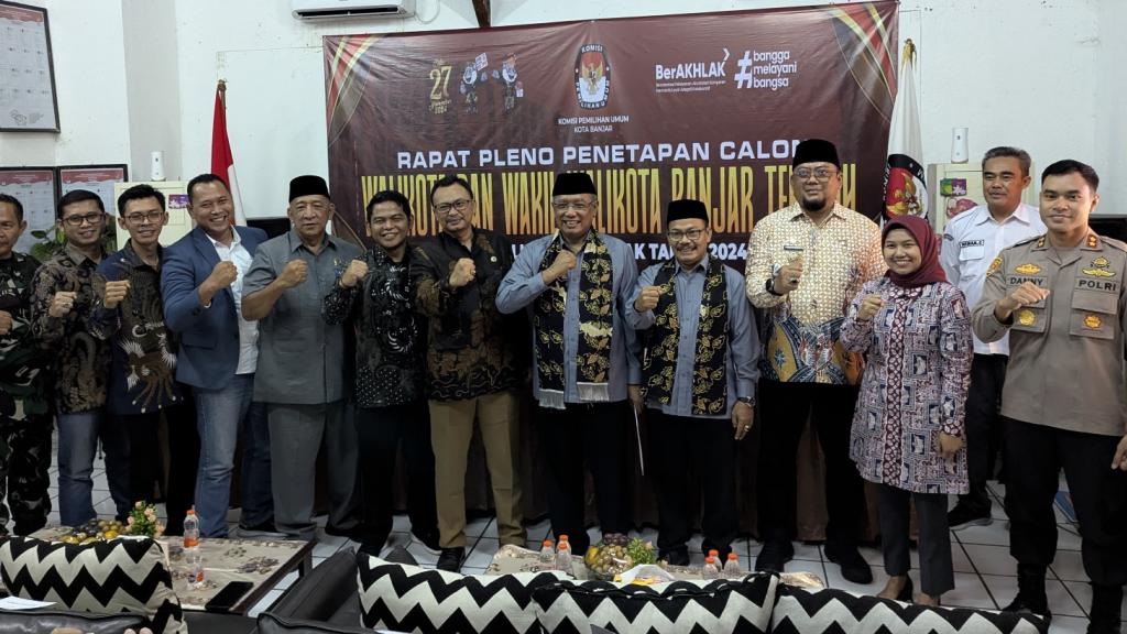 KPU Kota Banjar Tetapkan Sudarsono dan Supriana sebagai Wali Kota dan Wakil Wali Kota Terpilih