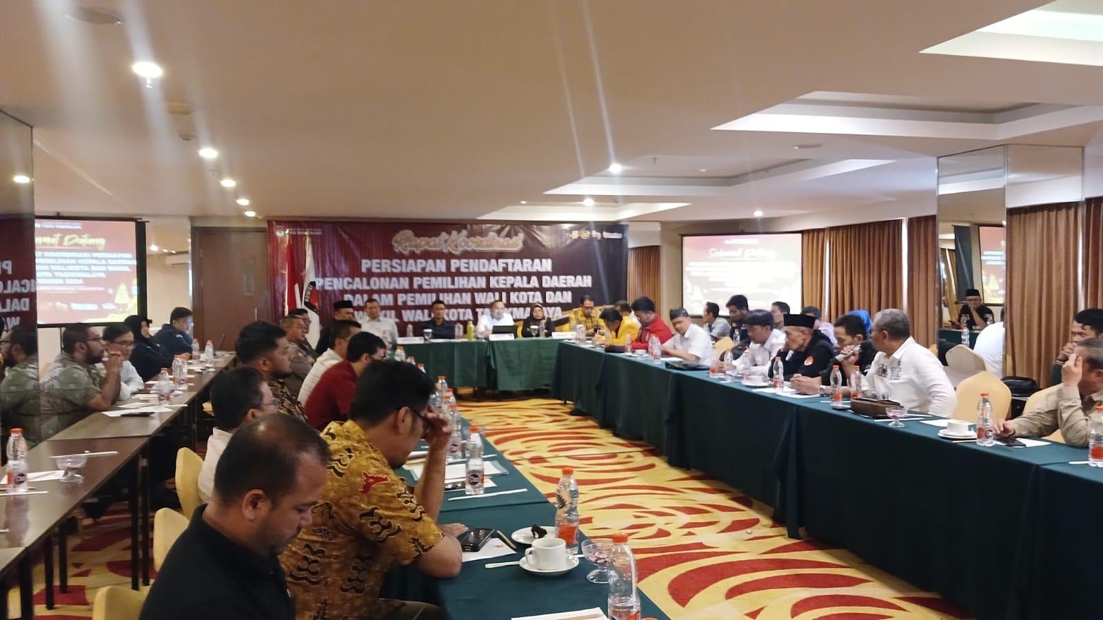 KPU Kota Tasikmalaya Gelar Rakor Persiapan Pendaftaran Paslon Pilkada 2024
