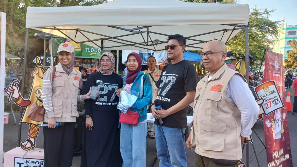 KPU Kota Tasikmalaya Sosialisasikan Pilkada 2024 di Mambo Kuliner
