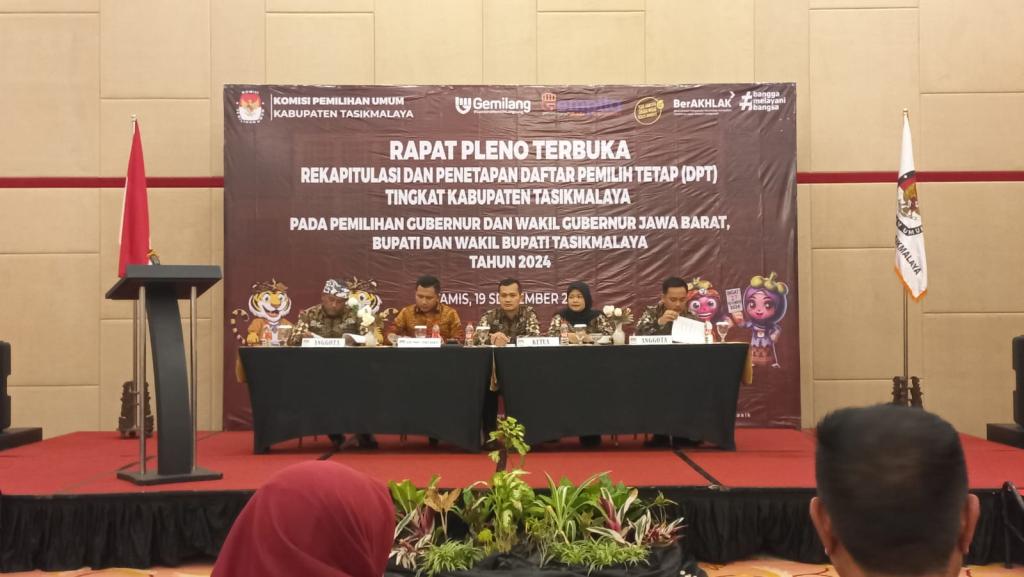 KPU Tetapkan DPT di Kabupaten Tasikmalaya untuk Pilkada 2024, Jumlahnya 1.418.938 Pemilih