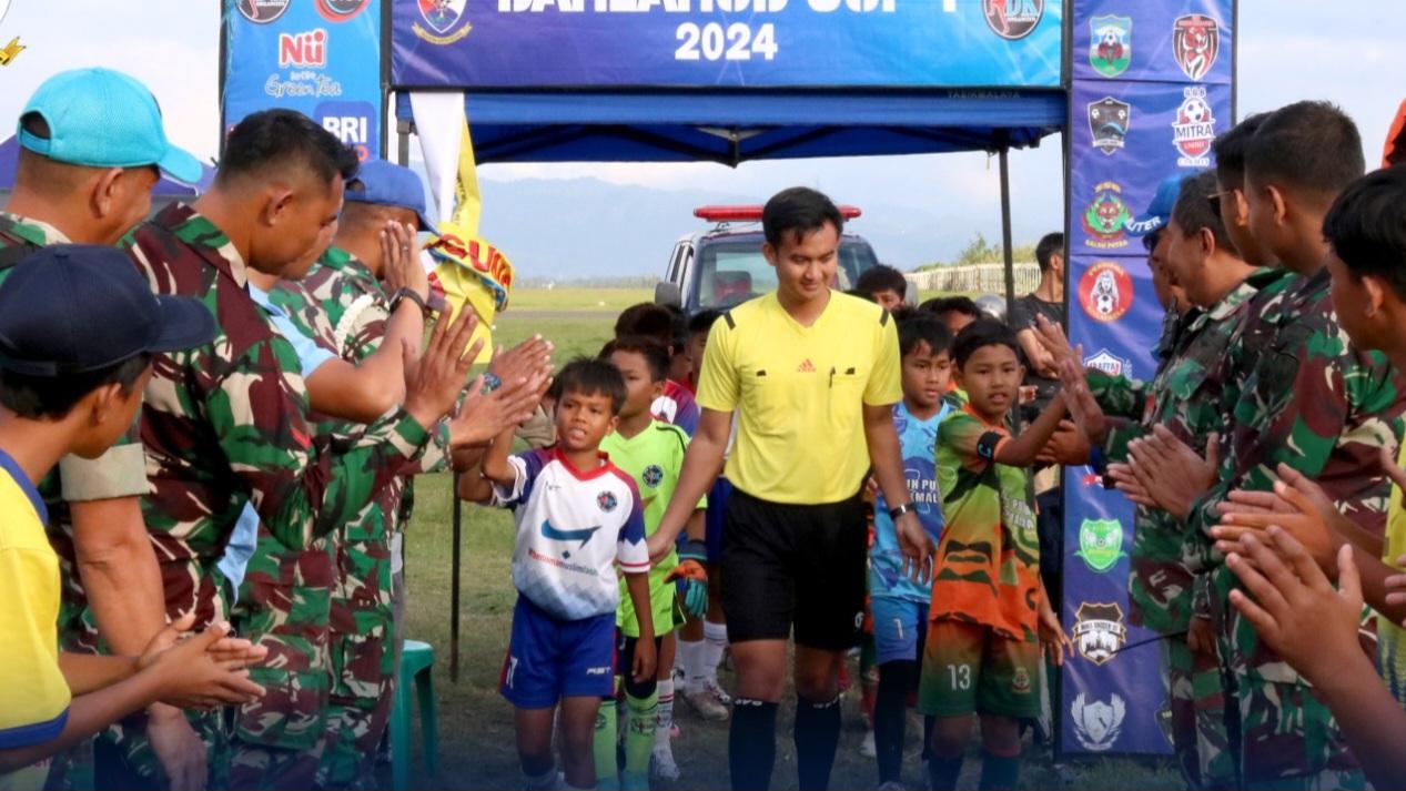 Lanud Wiriadinata Sukses Gelar Danlanud Cup 1 Festival Sepak Bola Usia Dini dalam Rangka HUT ke-79 RI