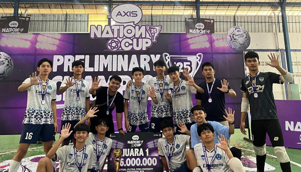 Lewat Adu Penalti, Tim Futsal SMA Negeri 5 Tasikmalaya Raih Juara Axis National Cup 2025