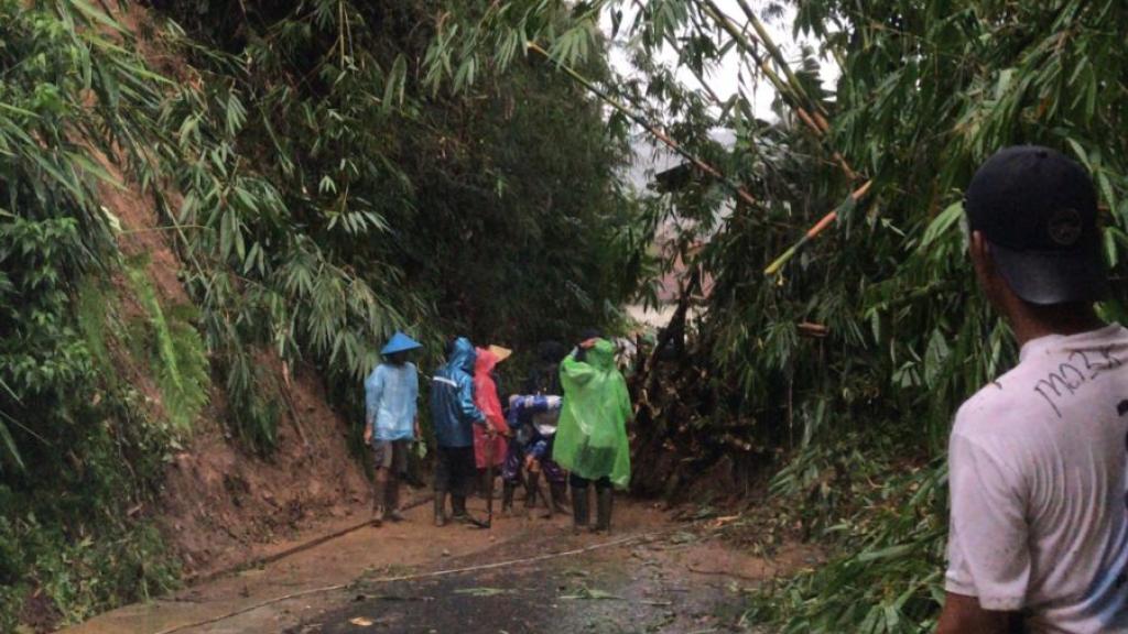 Longsor Tebing dan Rumpun Bambu Timbun Jalan Desa dan Ancam Rumah Warga di Ciamis