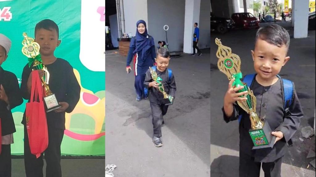 M Abidzar Affandi Raih Juara 1 Lomba Tahfidz pada Karnaval Anak RA 2024 IGRA Kota Tasikmalaya