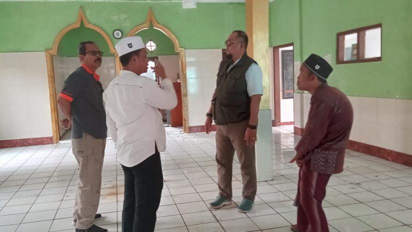 Masjid Nurul Huda di Banjar Rusak Disambar Petir, Warga Harapkan Perbaikan Cepat