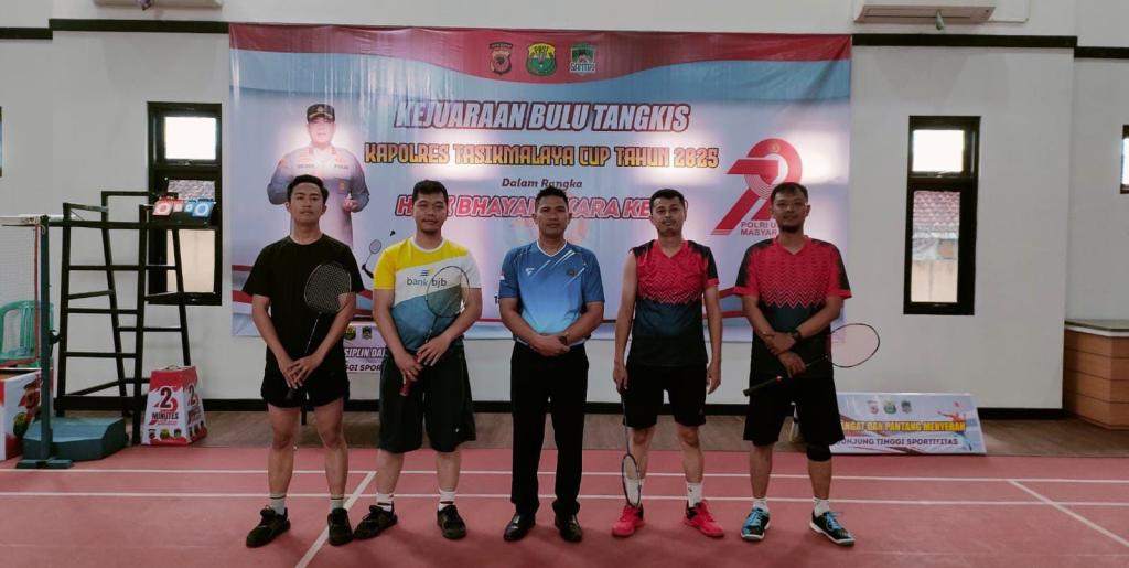 Meriahkan HUT Bhayangkara ke-79, Polres Tasikmalaya Gelar Kejuaraan Bulutangkis Kapolres Cup
