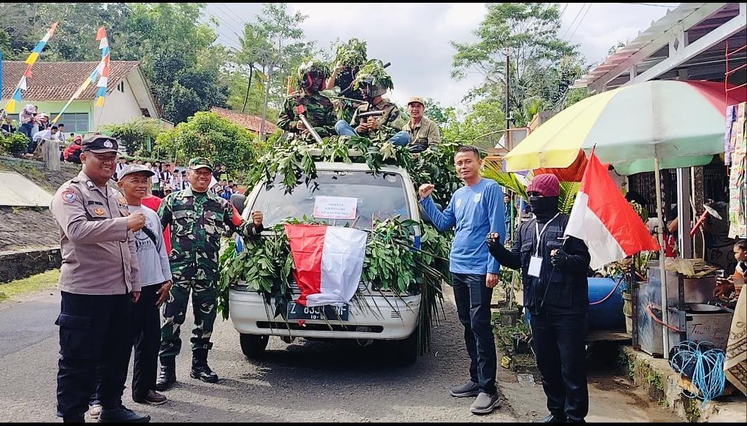Meriahkan HUT ke-79 RI, Warga Desa Bantarkalong Tasikmalaya Gelar Karnaval Seni dan Budaya