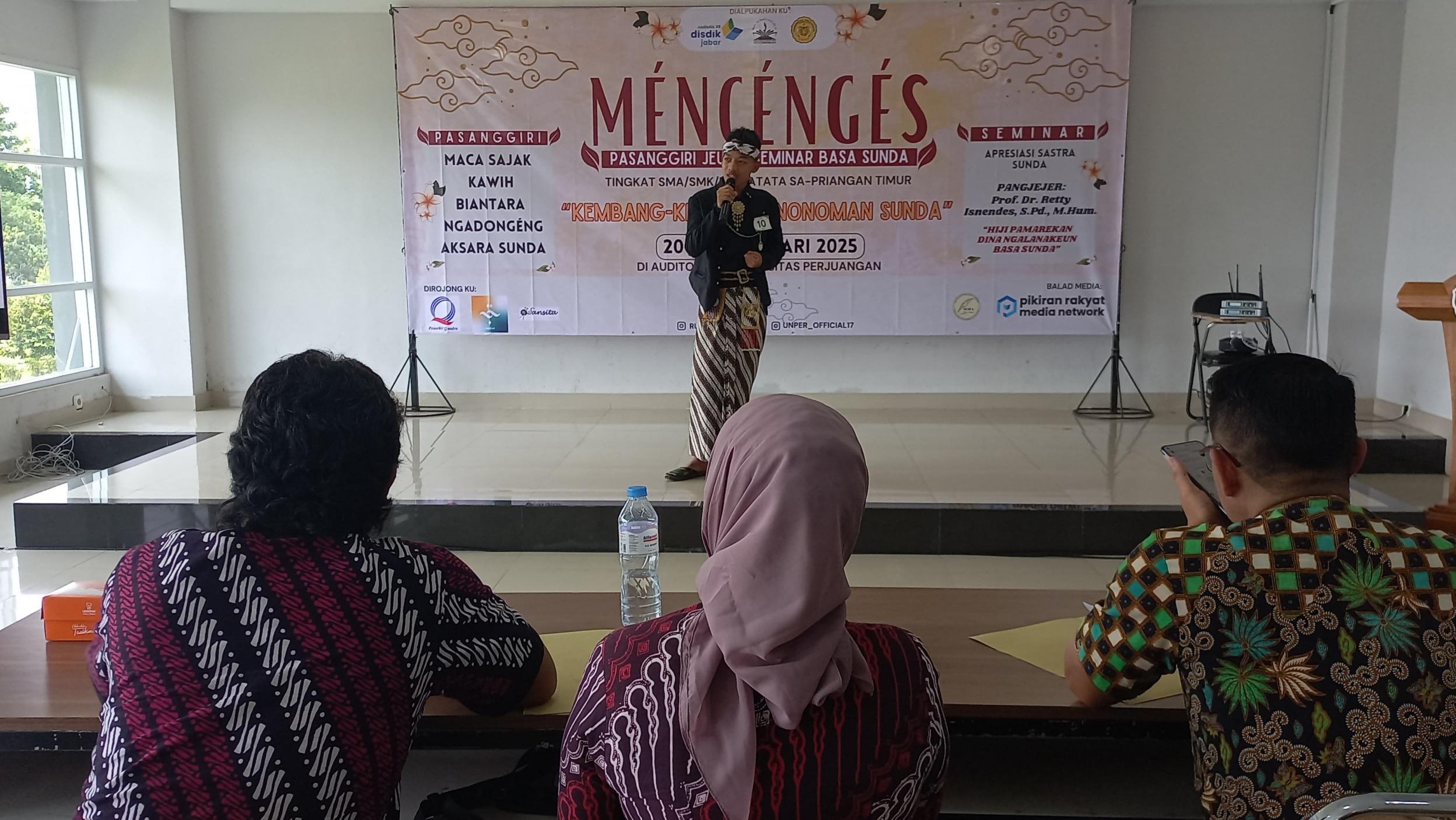 MGMP Bahasa Sunda Gelar 'MENCENGES' untuk Lestarikan Budaya Sunda di Kalangan Pelajar