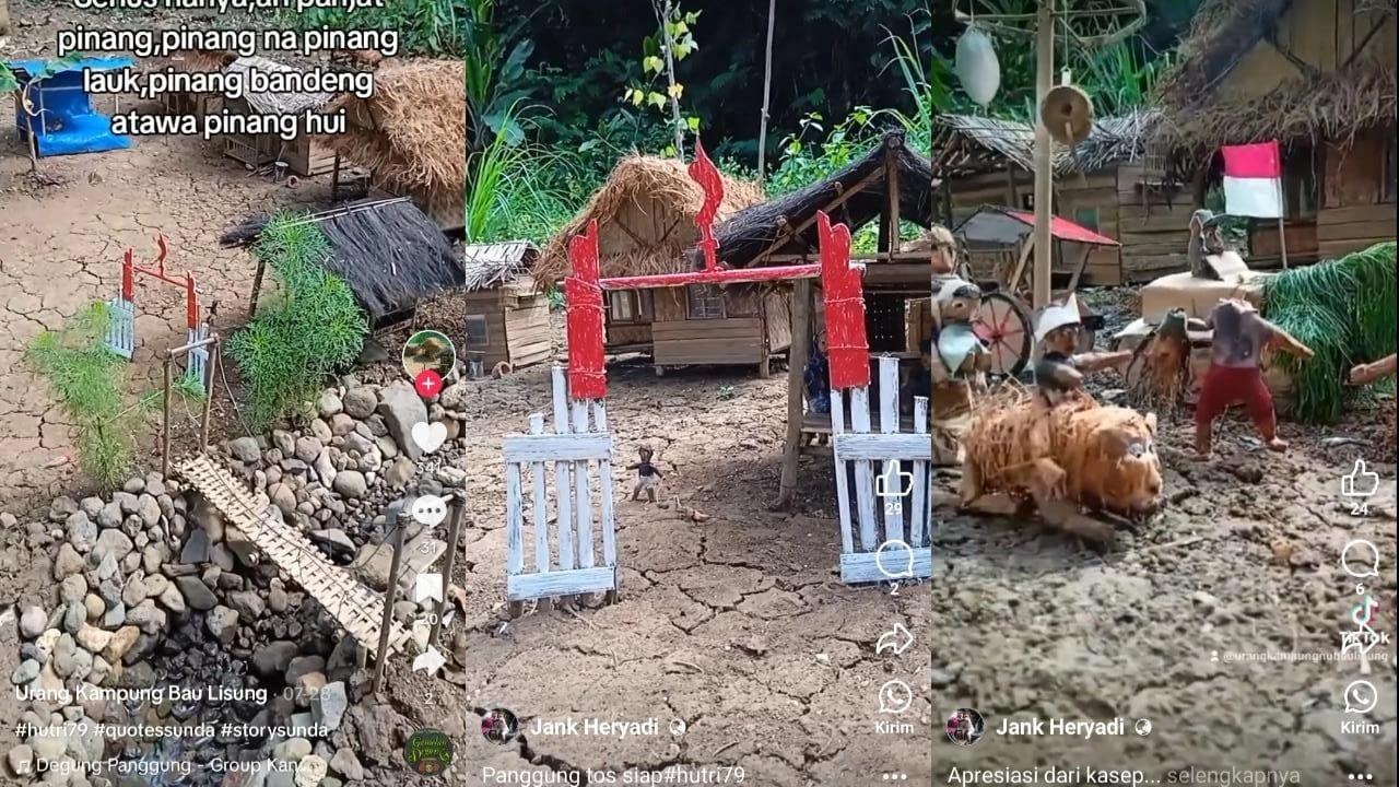 Miniatur Kampung Kemerdekaan di Tasikmalaya, Karya Unik ASN Peringati HUT ke-79 RI