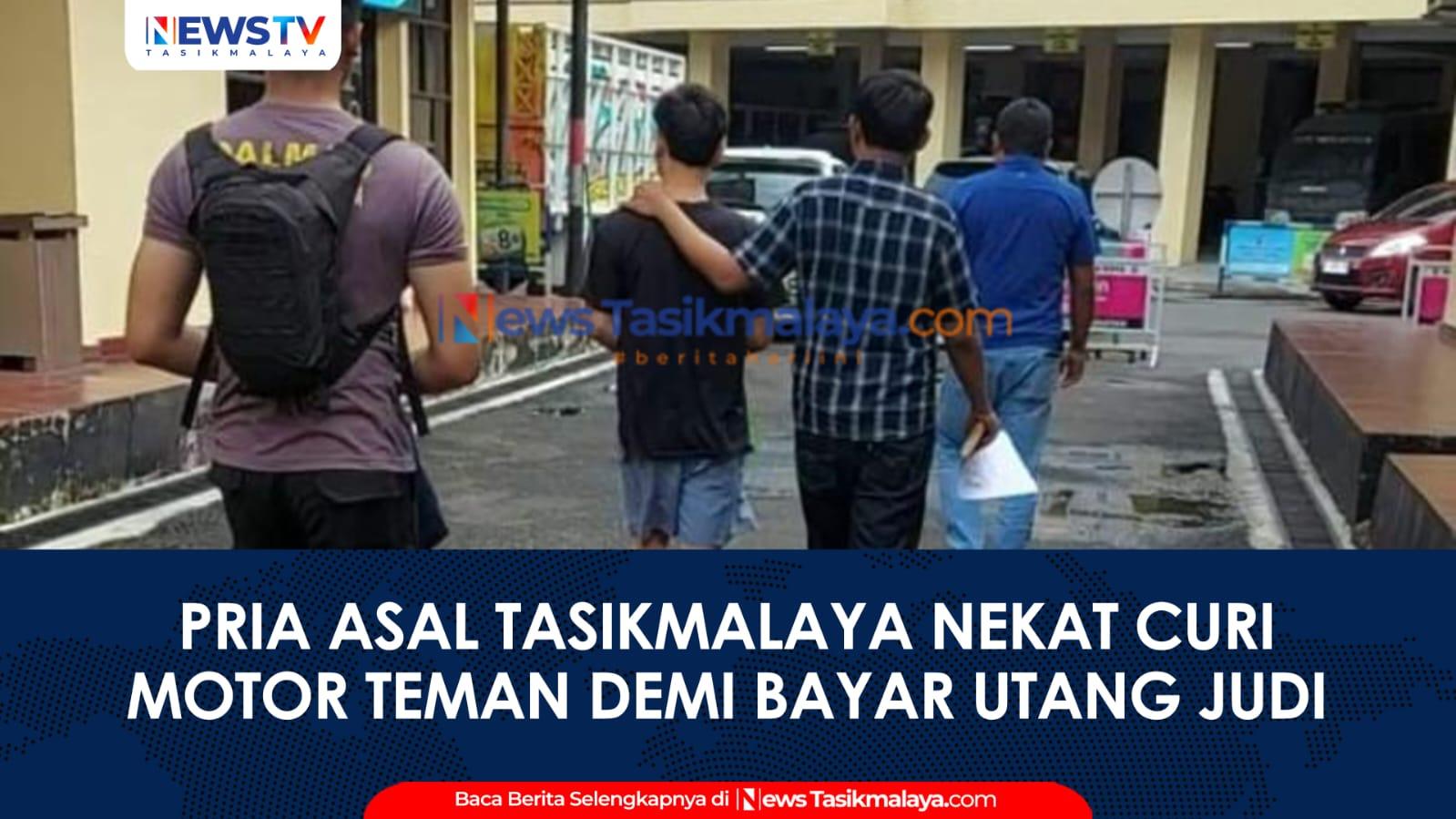 VIDEO: Modus Duplikat Kunci, Pria Asal Tasikmalaya Nekat Curi Motor Teman Kerja demi Bayar Utang Judi Slot