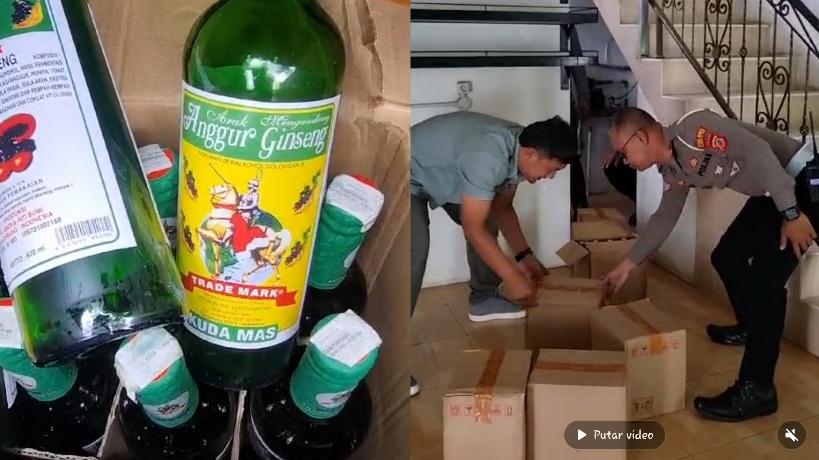 Operasi Pekat Jelang Ramadhan, Polsek Cihideung Gerebek Ruko di Jalan Paseh Tasikmalaya Berisi Ratusan Botol Miras