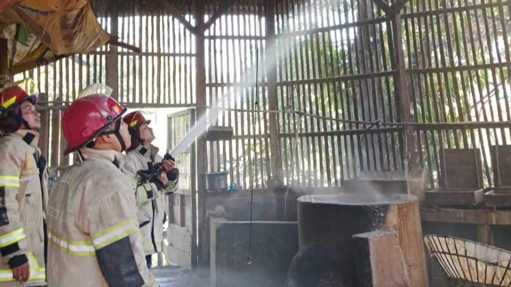 Pabrik Tahu di Imbanagara Ciamis Nyaris Ludes Terbakar