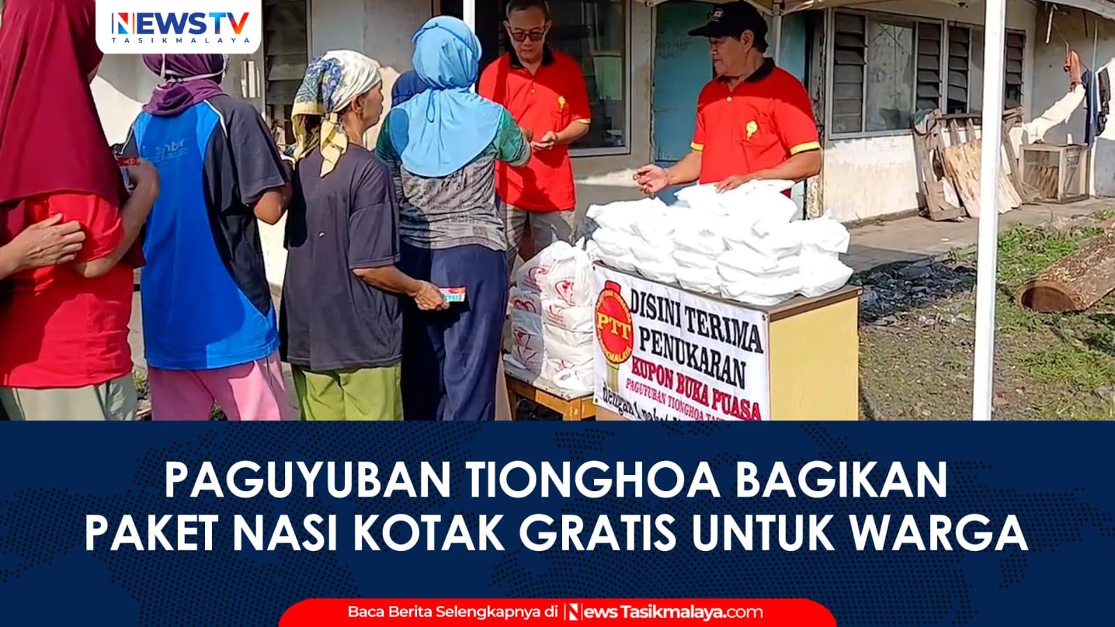 VIDEO: Paguyuban Tionghoa Tasikmalaya Berbagi Nasi Kotak Gratis untuk Buka Puasa