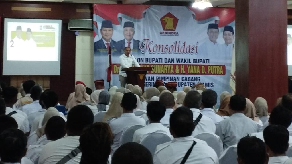 Partai Gerindra Ciamis Solidkan Dukungan Herdiat-Yana di Pilkada 2024