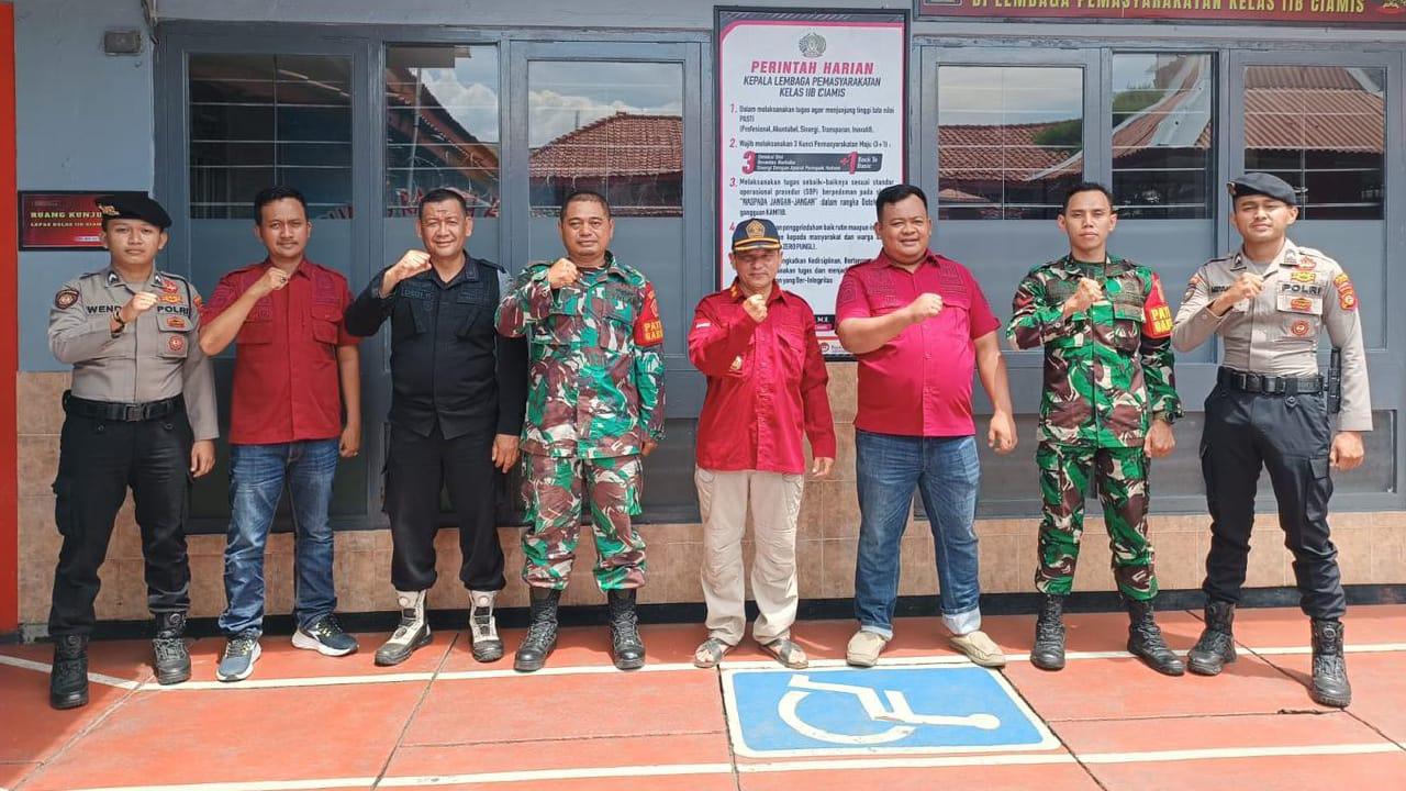 Pasca Tahun Baru, Satsamapta Polres Ciamis Patroli Objek Vital di Lapas