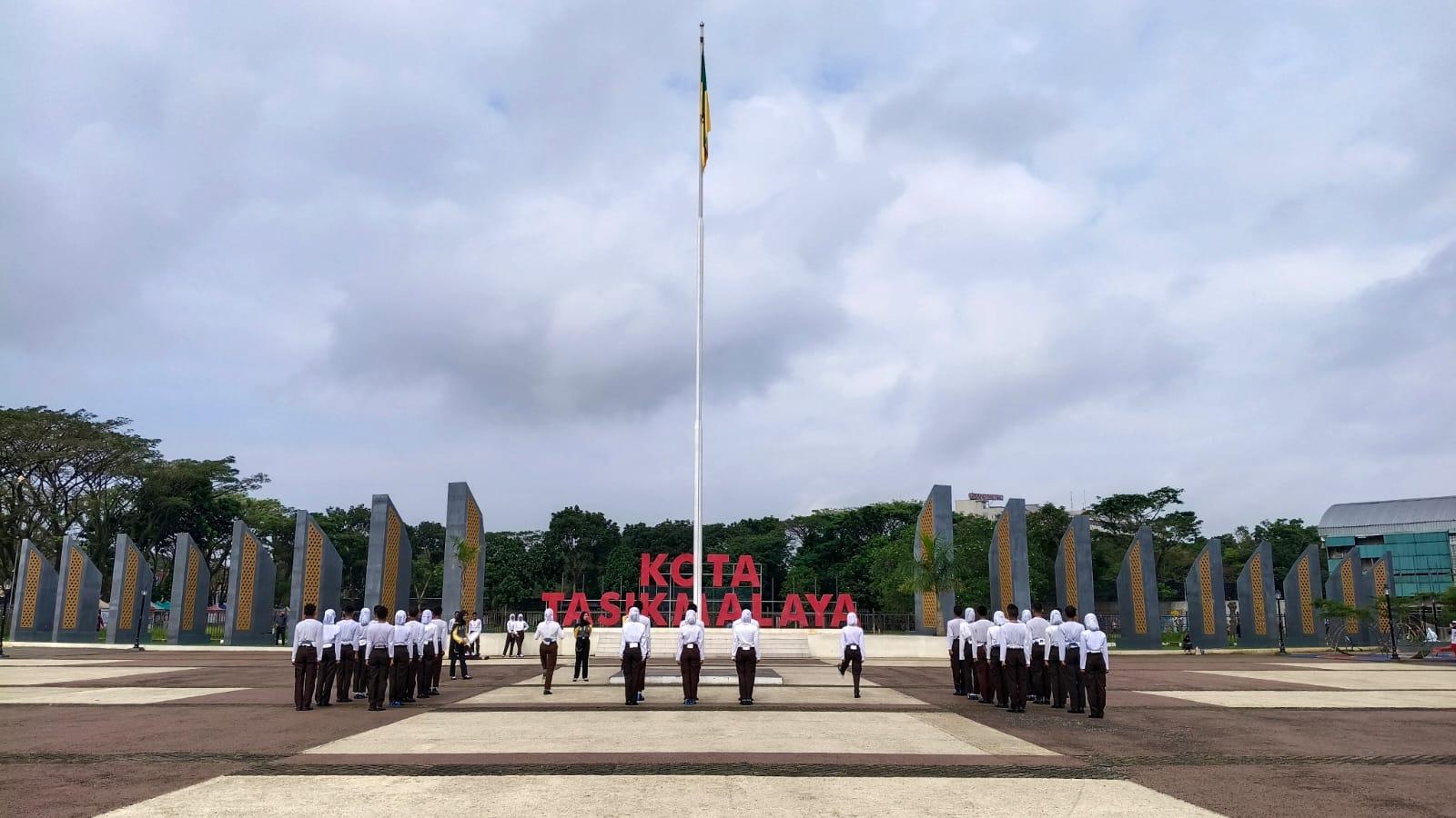 Paskibra Kota Tasikmalaya Intensifkan Latihan Jelang Upacara HUT ke-80 RI