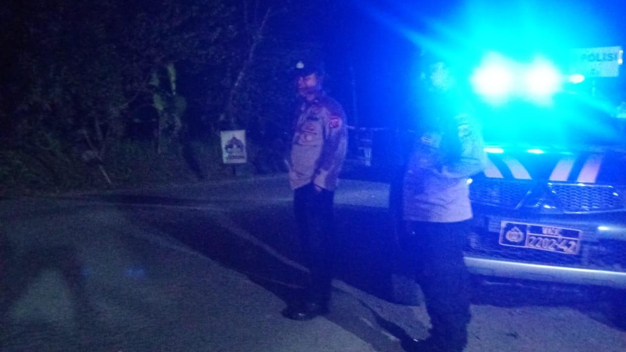 Patroli Blue Light Polsek Leuwisari Tasikmalaya, Antisipasi Kejahatan Jalanan Malam Hari